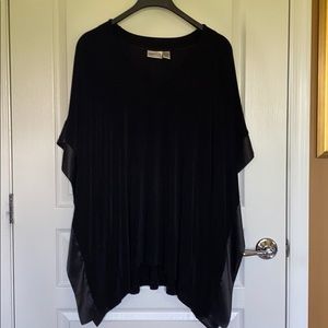Chico’s Travelers Poncho Black